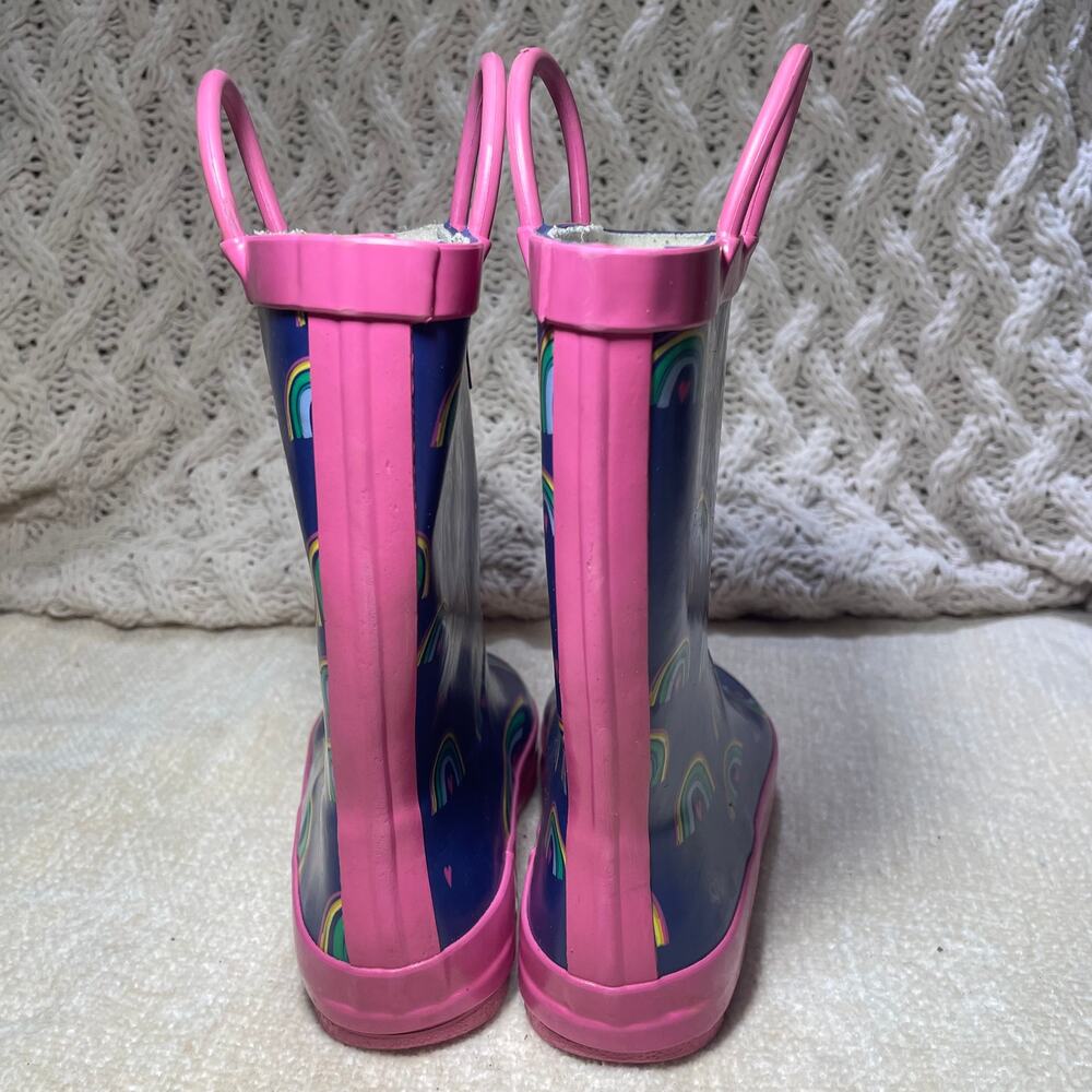 LONE CONE GIRL RAIN BOOTS RAINBOW SIZE 13 - Picture 4 of 10